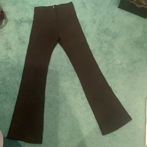 Black T Party flared bottom yoga pants medium